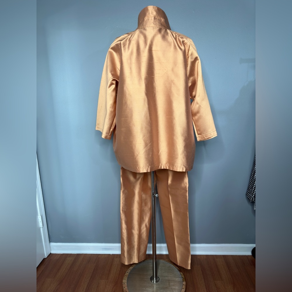 MaxMara vintage Set 100% Silk Gold - Picture 3 of 9